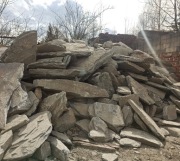 Łupek Szarogłazowy kamień elewacja oczko wodne ścieżka elewacja Warszawa