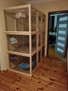 Klatka / woliera duża dla królików szynszyli świnek morskich 3 poziomowa