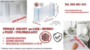 OSŁONA OCHRONNA  Z PLEXI, PRZEGRODA BHP - SKLEPY
