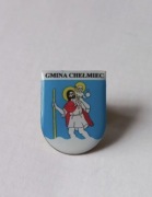 Herb gmina Chełmiec przypinka pin odznaka wpinka