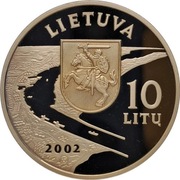Litwa 10 litu 2002, KM#131