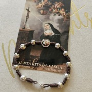 Bransoletka św.Rity z Cascia+obrazek 