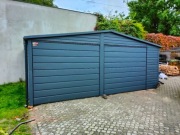 Garaż blaszany antracyt  3x5 3x6 6x5 6x6 7x6 9x6