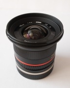 Obiektyw Samyang 12 mm F2.0 manualny, Sony E + filtr ochronny Marumi DHG