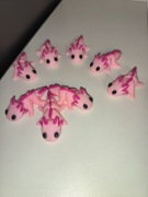 Aksolotl - Flexy Keychain, breloczek 3D