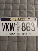 Replika kopia tablica rejestracyjna Nebraska USA 30x15 cm