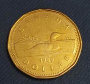 Moneta Kanada 1 dolar 1989