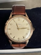 Doxa antimagnetique złoto 14 k  sr 37 mm