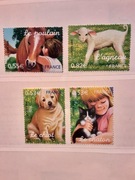 Francja 2006   Mi 4059-62  pies kot koń czysta idealna pozycja