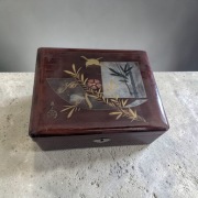 Szkatułka pudełko laka chiński motyw