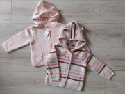 Nowy zestaw GAP Baby 86/92 swetry dzianinowe z kapturem i uszkami
