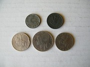 szylingi austriackie 5 10 ZESTAW 5 szt.