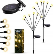 DWIE LAMPKI SOLARNE WBIJANE OGRODOWE