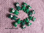 Brelok breloczek na szydełku miś na prezent