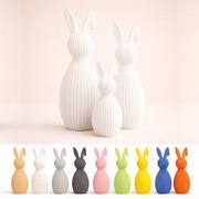 Zajączki wielkanocne z klapniętym uszkiem – zestaw dekoracyjny 3 szt.