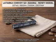 Latarka Convoy S2+ Grey | SST40 1800lm | 5000K | Nowa