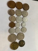 zestaw monet  Czechosłowacja , Słowacja , Czechy