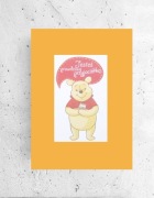 Kubuś Puchatek plakat A4, prezent dla przyjaciółki,obrazek dla przyjaciółki