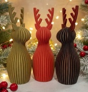 Figurka Jeleń dekoracja święta minimalistyczna nowoczesna 17,5 cm 3 szt 