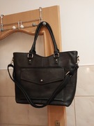 Torba, teczka czarna do ręki i na ramię 