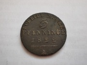 3 Pfenninge 1822 A