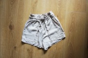 XXS 32 H&M beżowe szorty spodenki 100% lyocell 