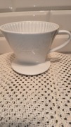Melitta filtr do kawy diper vintage biały ceramiczny