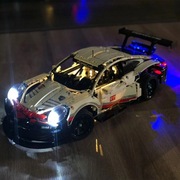 Porsche 911 RSR kompatybilny z 42096 Zestaw: klocki 1580szt + światła LED