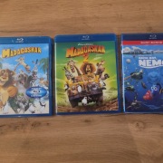 Madagaskar 1 BR Madagaskar 2  BR Gdzie jest Nemo BR+3 D