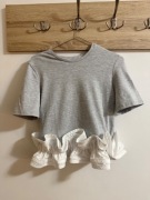 Koszulka polskiej marki jakość premium ozdobna falbana 