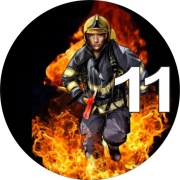 Pan Opłatek na tort - STRAŻAK