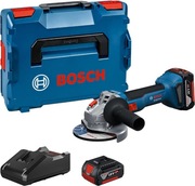 Bosch szlifierka kątowa GWS 18V-8, 2x GBA 4.0Ah, ładowarka, walizka, NOWA