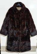 Futro Z Norek Ciemny Brąz Saga Mink |R. Uniwersalny