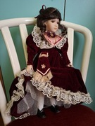 Lalka ceramiczna retro wintaż vintage porcelanowa kolekcja 