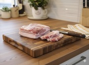 Solidna Dębowa Deska Sztorcowa z Jesionem – 4 cm grubości | 40x30 cm