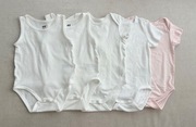 Body z krótkim rękawkiem i bez rękawków zestaw 5 sztuk rozm. 80.