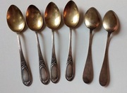 Łyżeczki do mokki, 1/6, srebro, Austro-Węgry, 1 ćw. XX w.