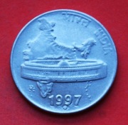 50  Paise  1997 N  r  -   Indie   Parlament