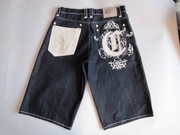 Szorty Coogi Vintage Y2k Baggy Retro Hiphop Spodenki Jorty Skóra Haft 36