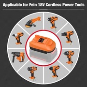 Adapter do narzędzi Fein 18 V do akumulatora Einhell 18 V 