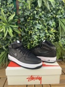 Stussy x Nike Air Force 1 Mid All Black