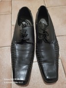 BUTY KOMUNIA Chłopięce Półbuty CZARNE Eleganckie Komunijne Rozmiar 38