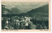 Pocztówka Zakopane i Tatry Wysokie. Widok z Kozińca.