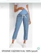 SPODNIE CIĄŻOWE R.44, 100% lyocell 