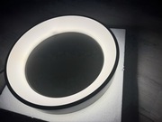 Nowoczesna lampa sufitowa LED / czarna duża