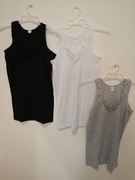 Koszulki damskie na szelkach Biała/czarna/szara różne rozmiary!! 