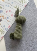 Zajączek dekoracyjny zrobiony na szydełku