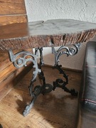 Stolik kawowy z plastra drewna-dab 