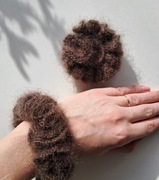 ozdobna gumka do włosów, prezent na dzień kobiet, scrunchies moher-jedwab