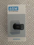 Ładowarka Asometech GaN 65W +  dedykowany kabel 100W